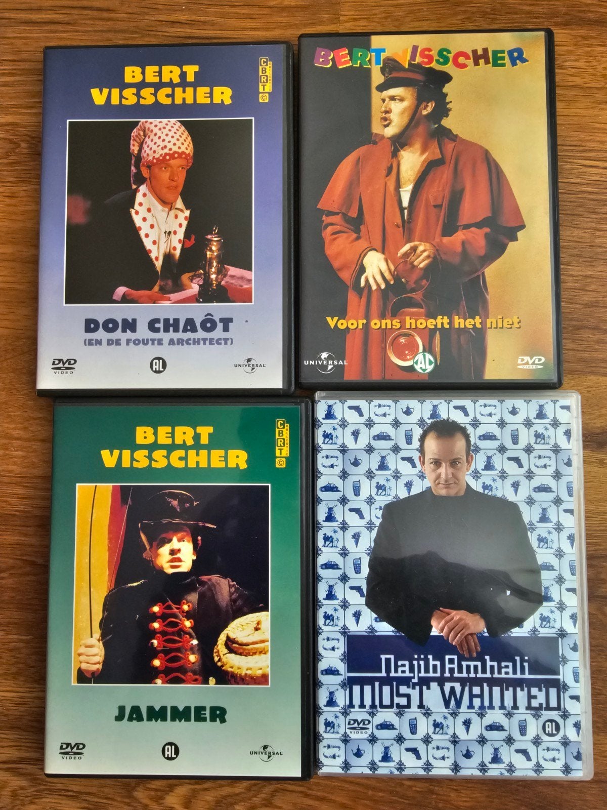 Cabaret DVD's: Bert Visscher & Najib Amhali, Hans Liberg, Stand-up of Theatershow, Bert Visscher, Gebruikt, Alle leeftijden