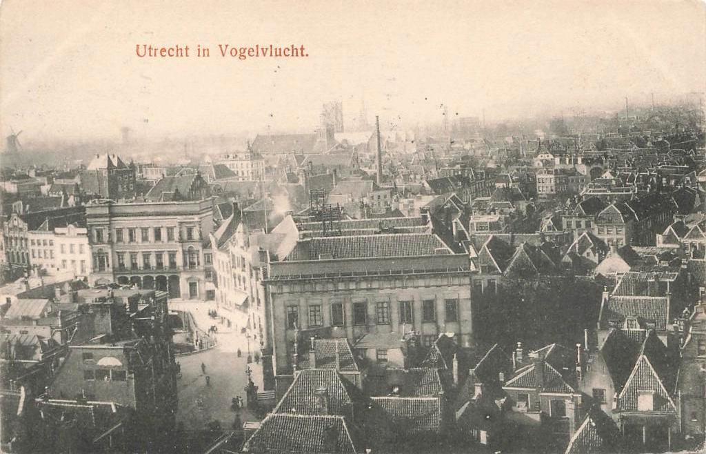 Utrecht in Vogelvlucht  1914, Ophalen of Verzenden, Voor 1920, Gelopen, Utrecht