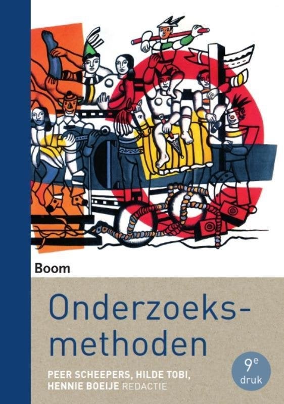Onderzoeksmethoden, Ophalen of Verzenden, Peer Scheepers, Hilde Tobi, Hennie Boeije (redactie), Beta, WO