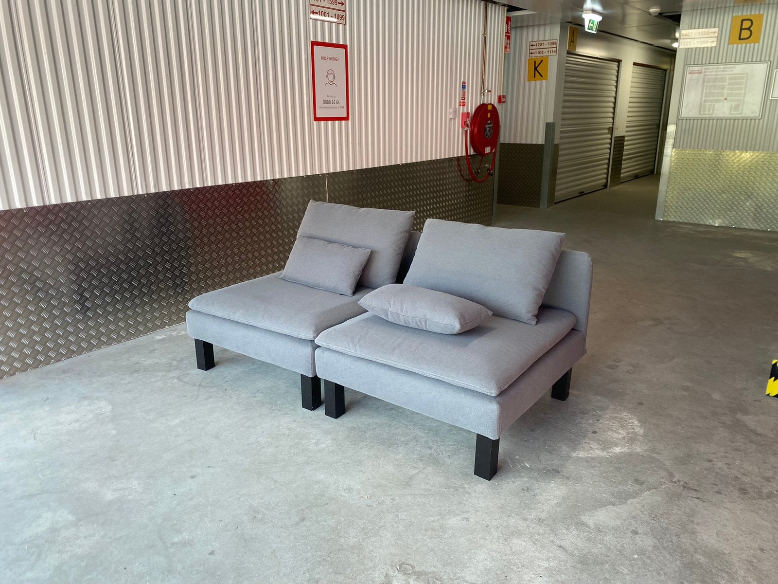 IKEA SÖDERHAMN BANK NIEUW - gratis bezorging-, Ophalen of Verzenden, Zo goed als nieuw, 75 tot 100 cm, Tweepersoons