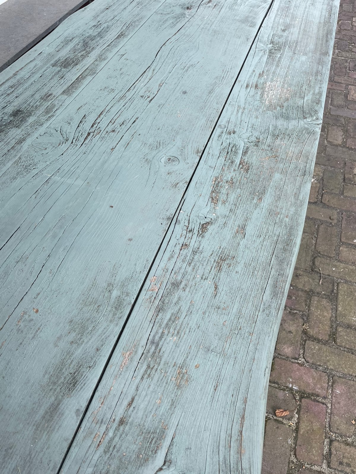 Houten tafel (240x96x80), Ophalen, Gebruikt, Rechthoekig, Hout