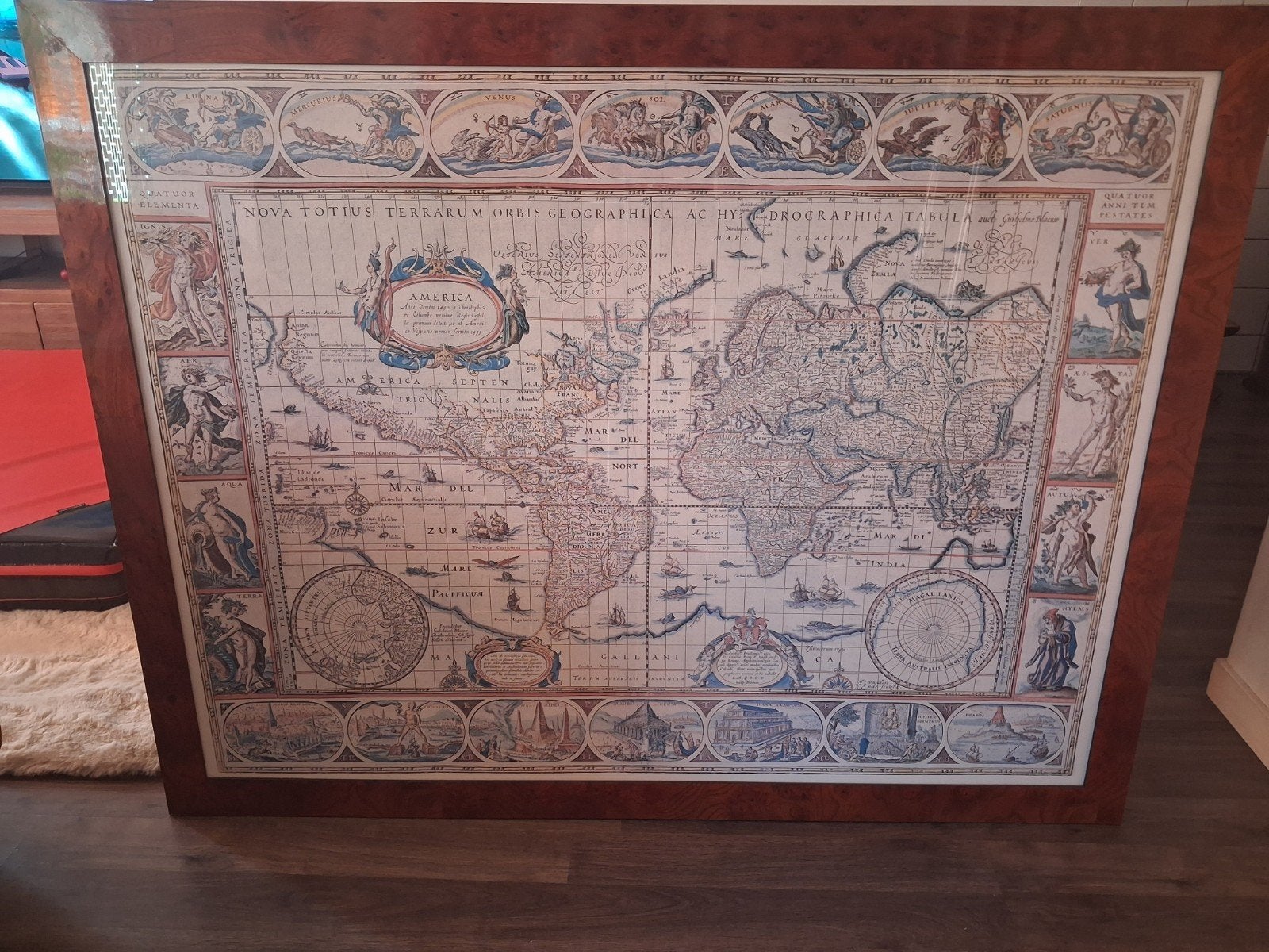 Vintage poster/schilderij, Huis en Inrichting, Haarden, Ophalen, Vrijstaande haard, Elektrische haard