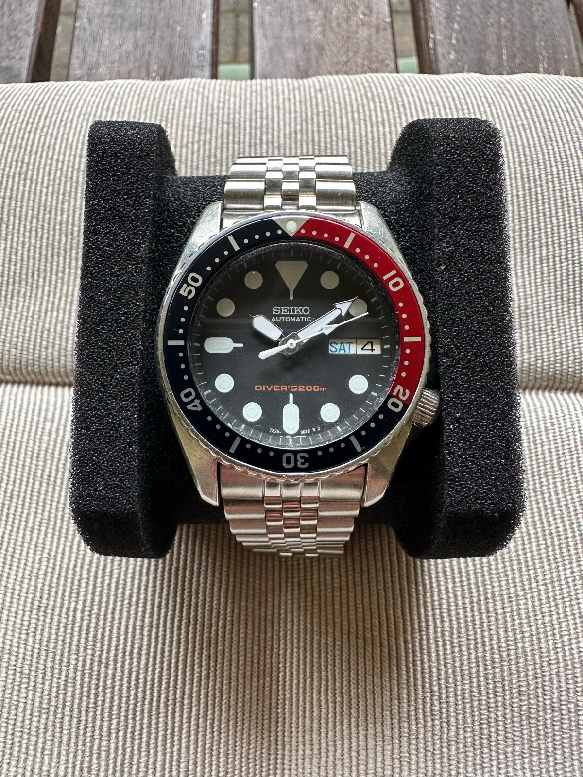 Seiko SKX013/015, Ophalen of Verzenden, Gebruikt, Zwart, IOS