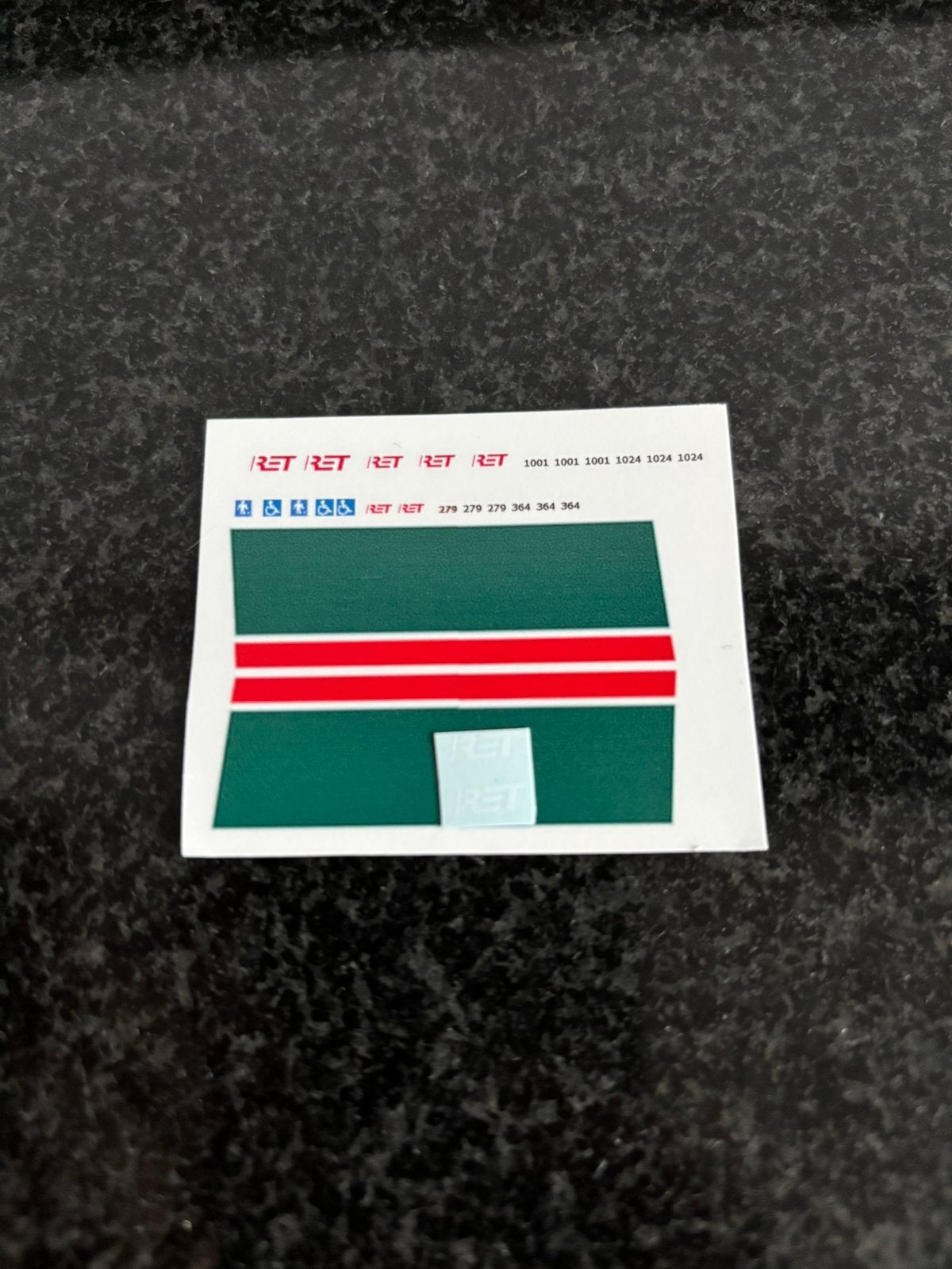 Decals transfer set RET Rotterdam bus tram metro groen 1:87, Verzenden, Nieuw, Overige merken