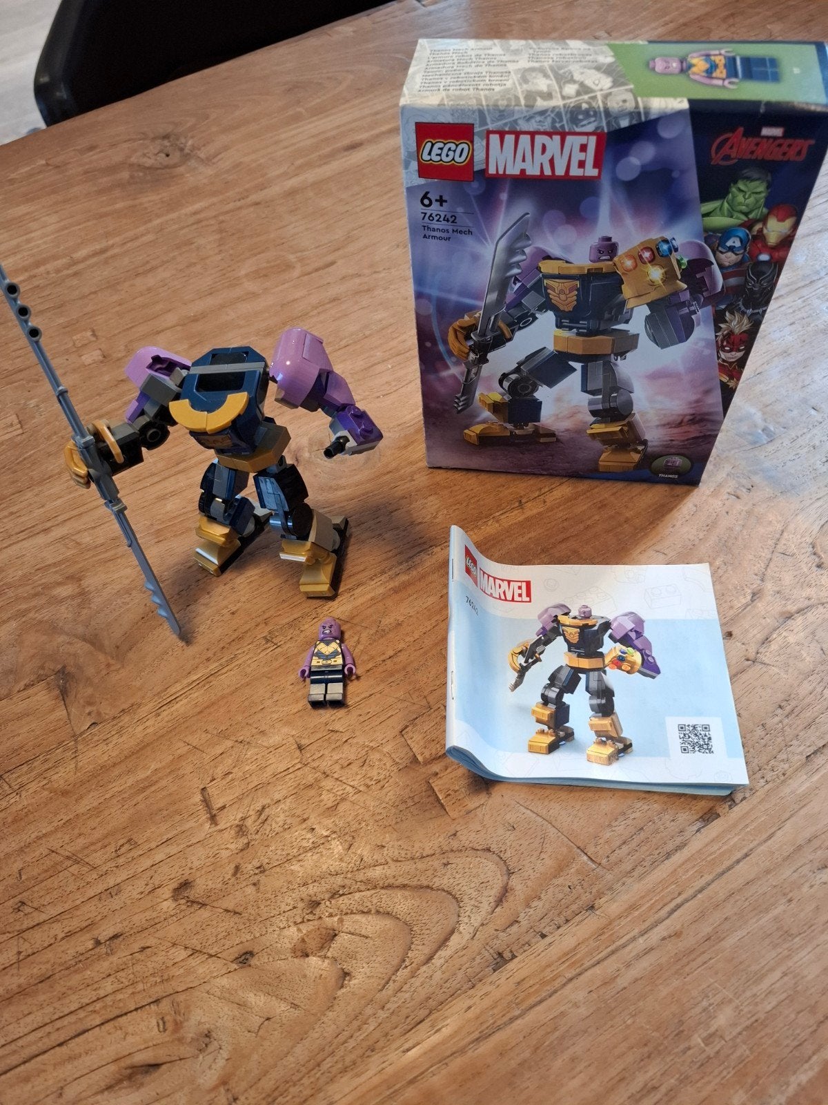 LEGO Marvel 76242 Thanos Mech Harnas met minifiguur, Gebruikt, Marvel, Lego, Ophalen of Verzenden