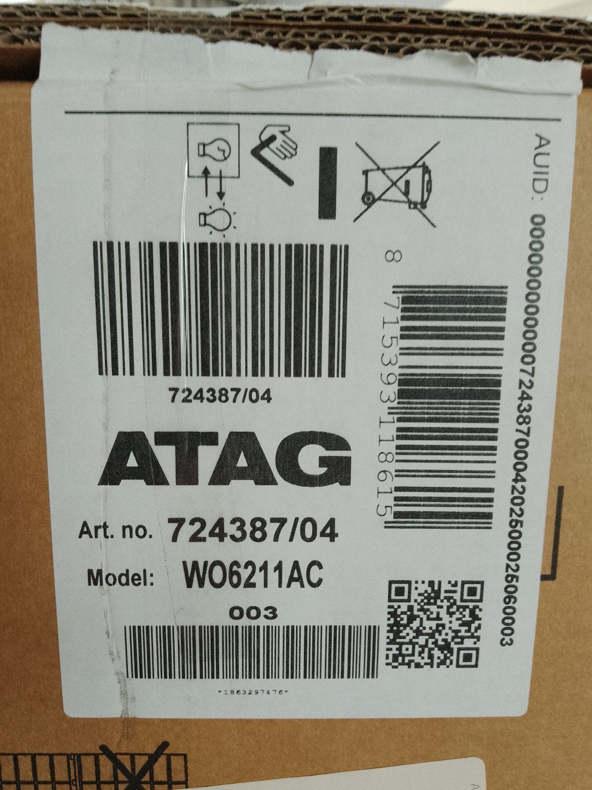 Atag afzuigkap MET MOTOR nieuw, Witgoed en Apparatuur, Afzuigkappen, Ophalen, Onderbouw afzuigkap, Nieuw, Motor