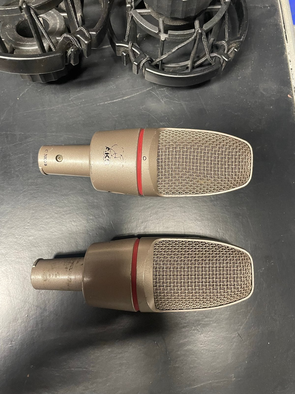 AKG C3000B Studiomicrofoons (set van 2), Ophalen of Verzenden, Gebruikt, Studiomicrofoon