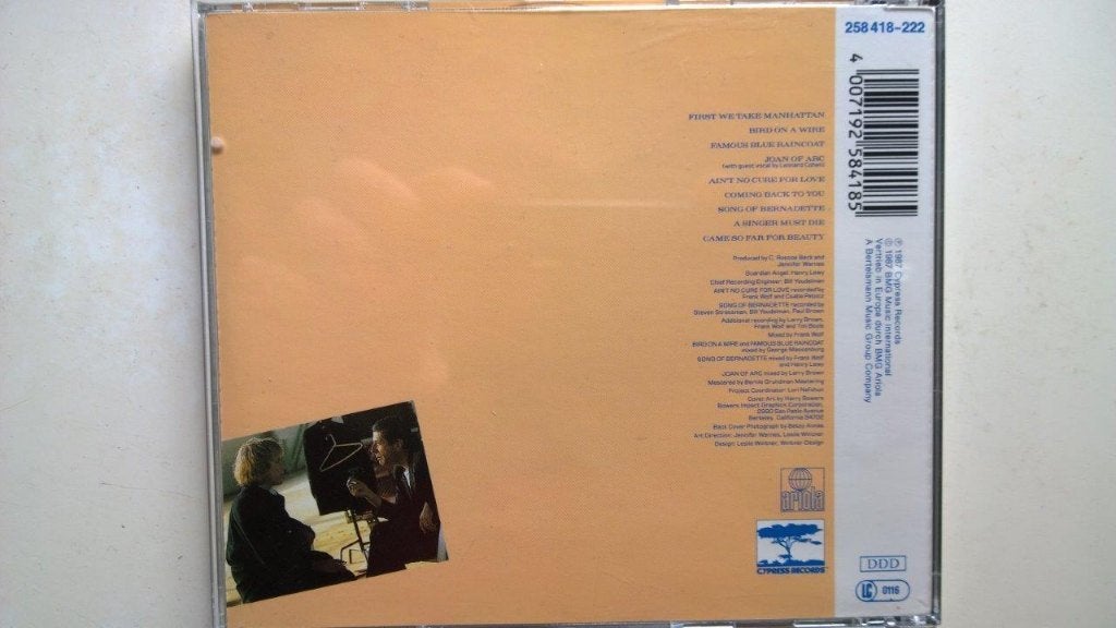 Jennifer Warnes - Famous Blue Raincoat, Ophalen of Verzenden, Zo goed als nieuw, Poprock, Album