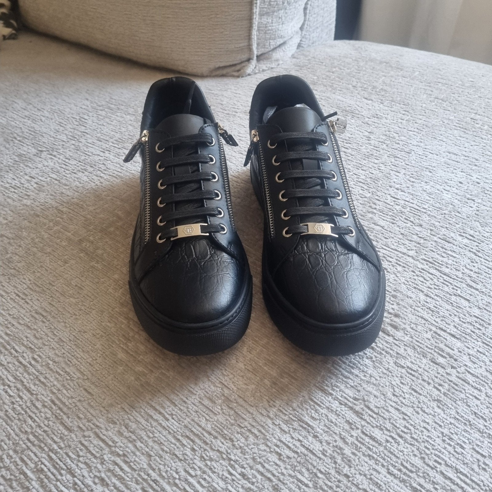 Gloednieuwe Philipp Plein sneakers - Maat 43, Zwart, Nieuw, Ophalen of Verzenden, Sneakers of Gympen