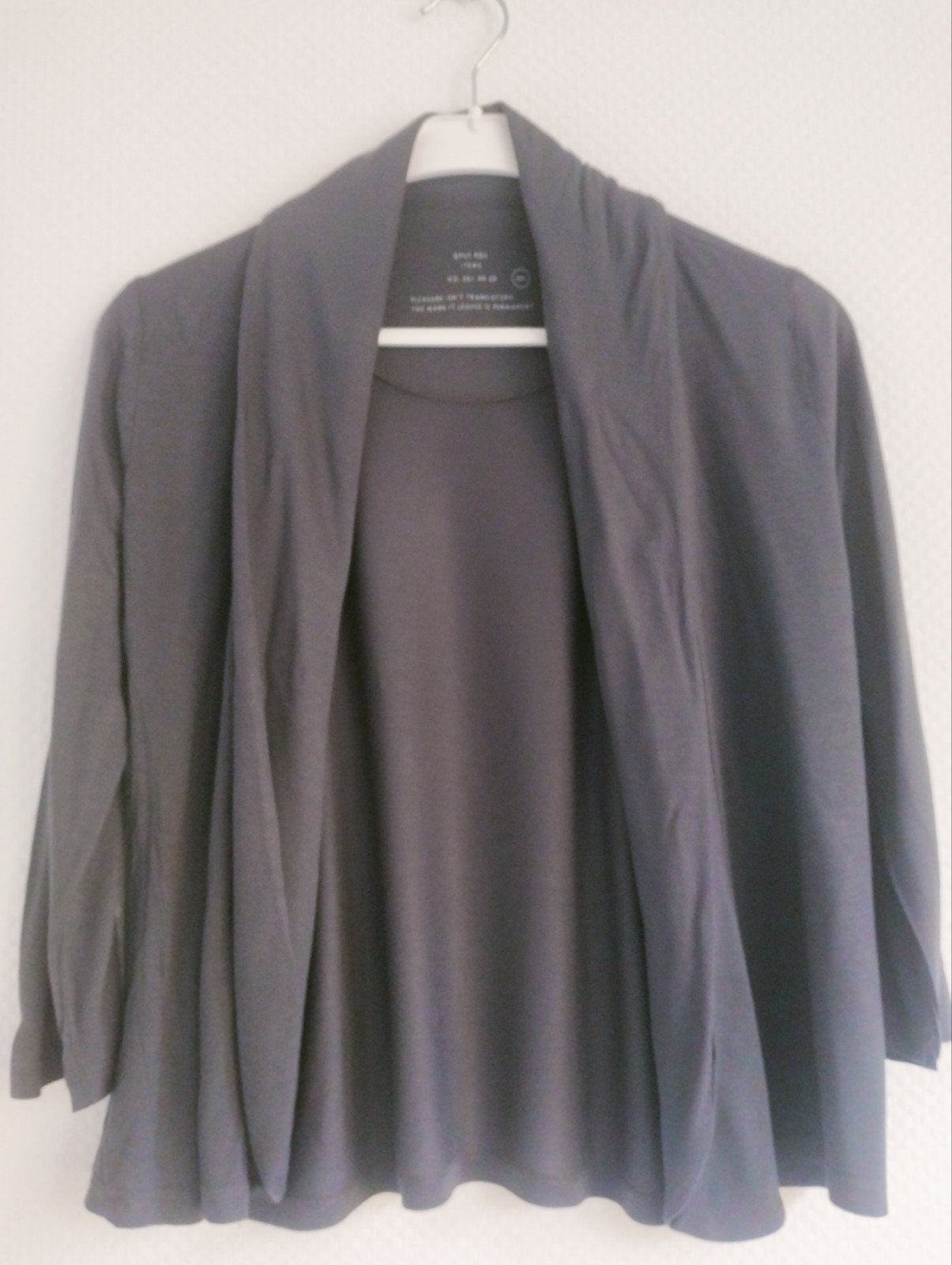 OPUS donkergrijs blouse jasje/vestje mt 38, Maat 38/40 (M), Ophalen of Verzenden, Zo goed als nieuw, Grijs