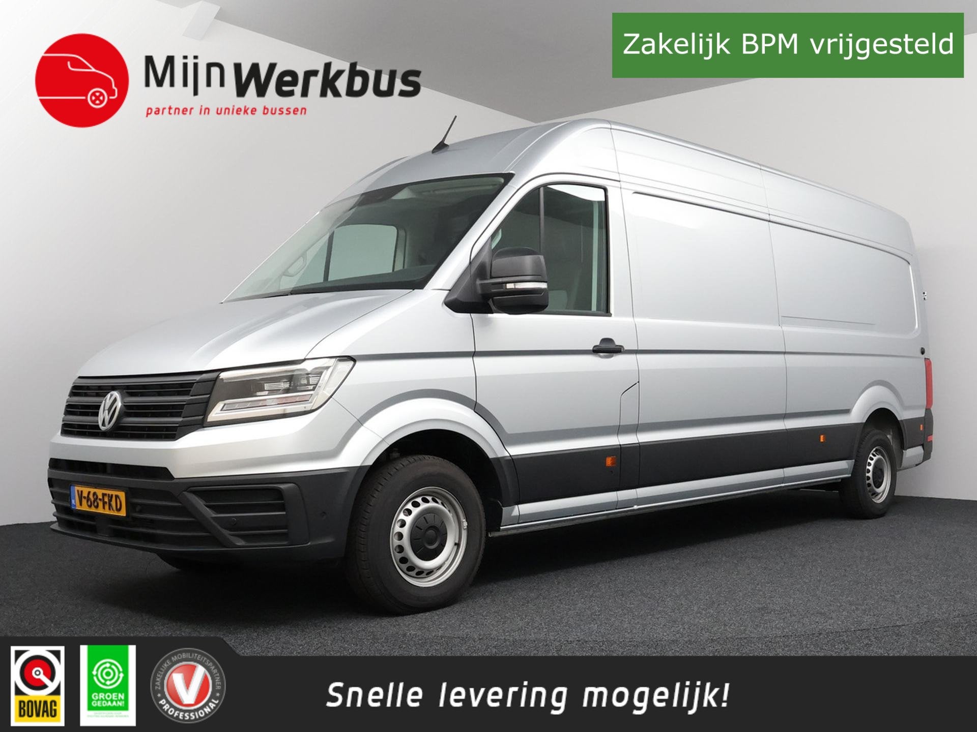 Volkswagen Crafter 35 2.0 TDI L4H3 Comfortline Automaat 140p, Stof, Gebruikt, 4 cilinders, Volkswagen