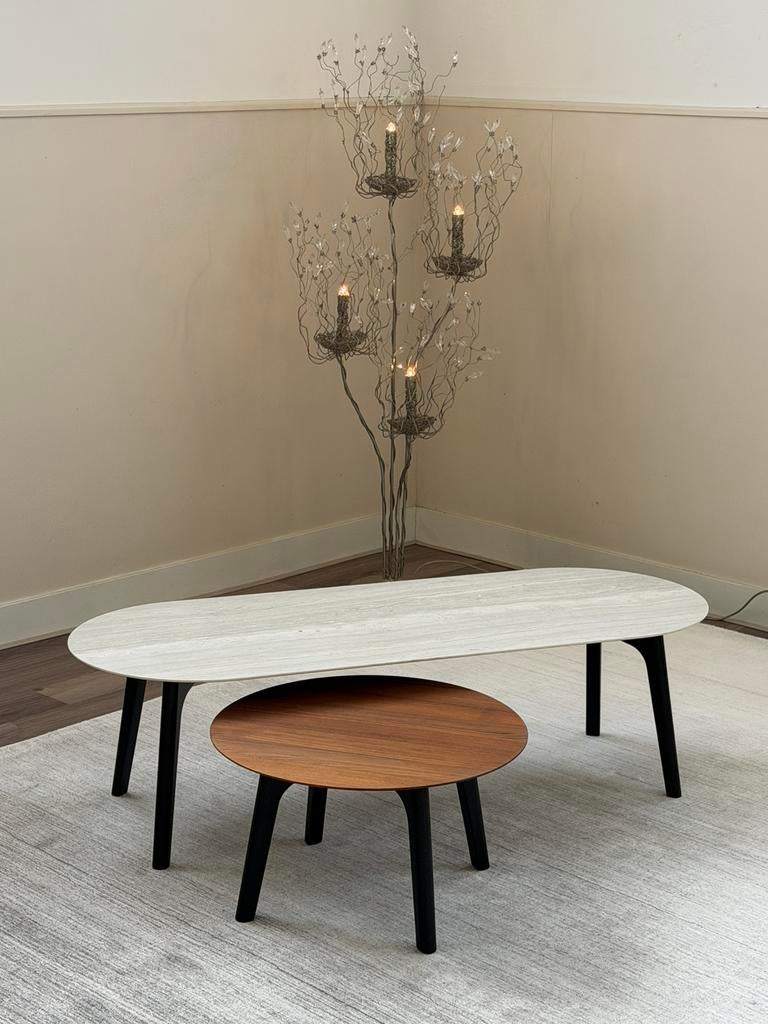 Leolux salontafelset Rolan, Ophalen, 100 tot 150 cm, Nieuw, 50 tot 100 cm