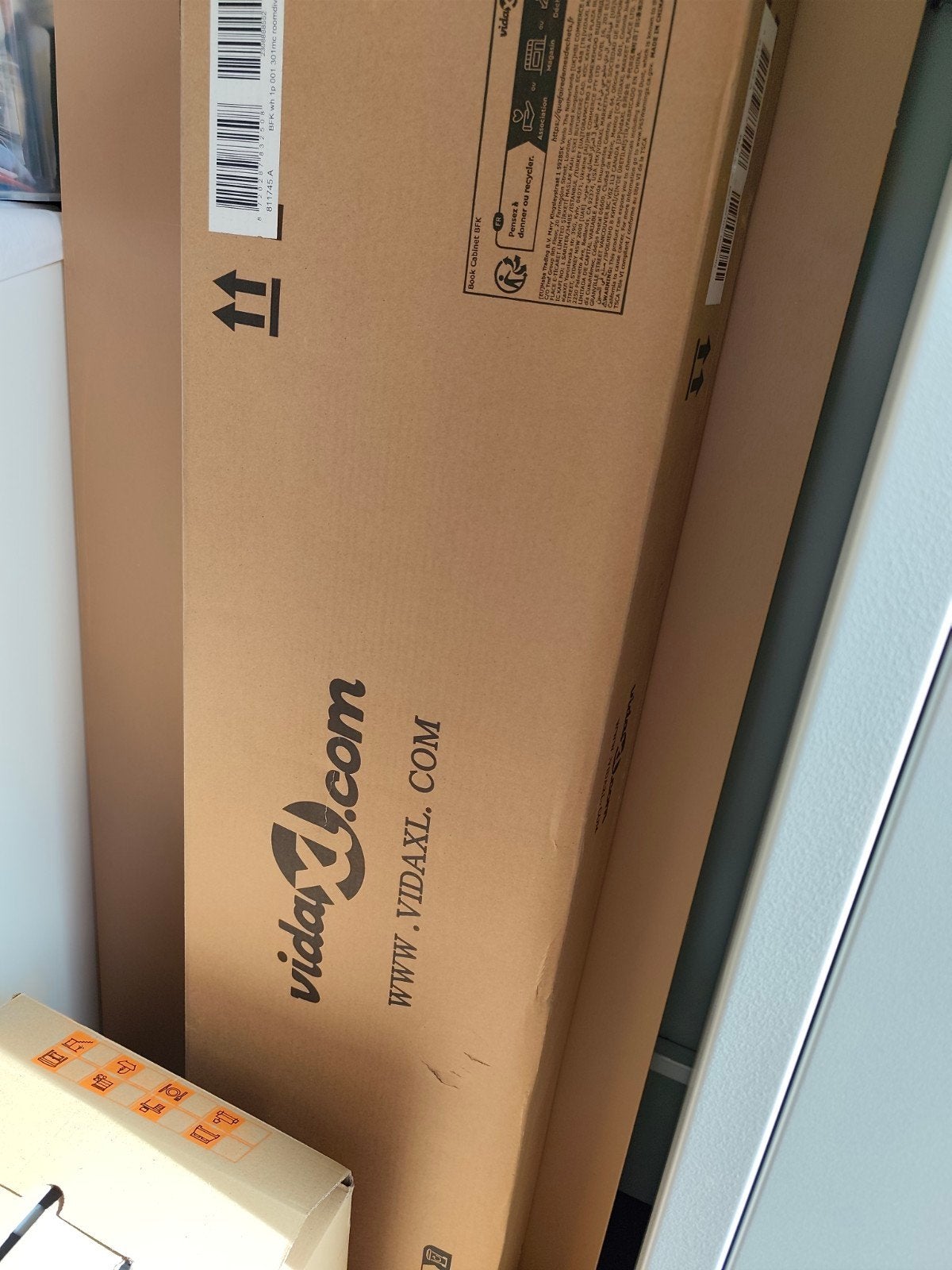 Nieuwe VidaXL boekenkast/opbergkast, wit grenenhout, 100cm, Huis en Inrichting, Kasten | Boekenkasten, Ophalen, Met plank(en)