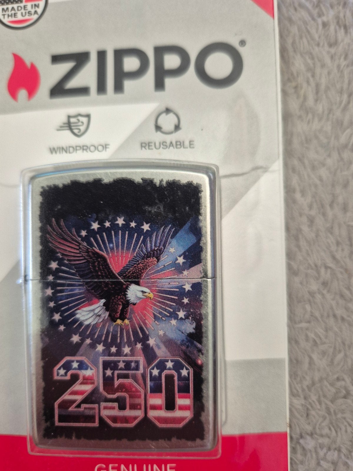 Zippo aansteker - 250th American Design, Ophalen of Verzenden, Nieuw, Aansteker