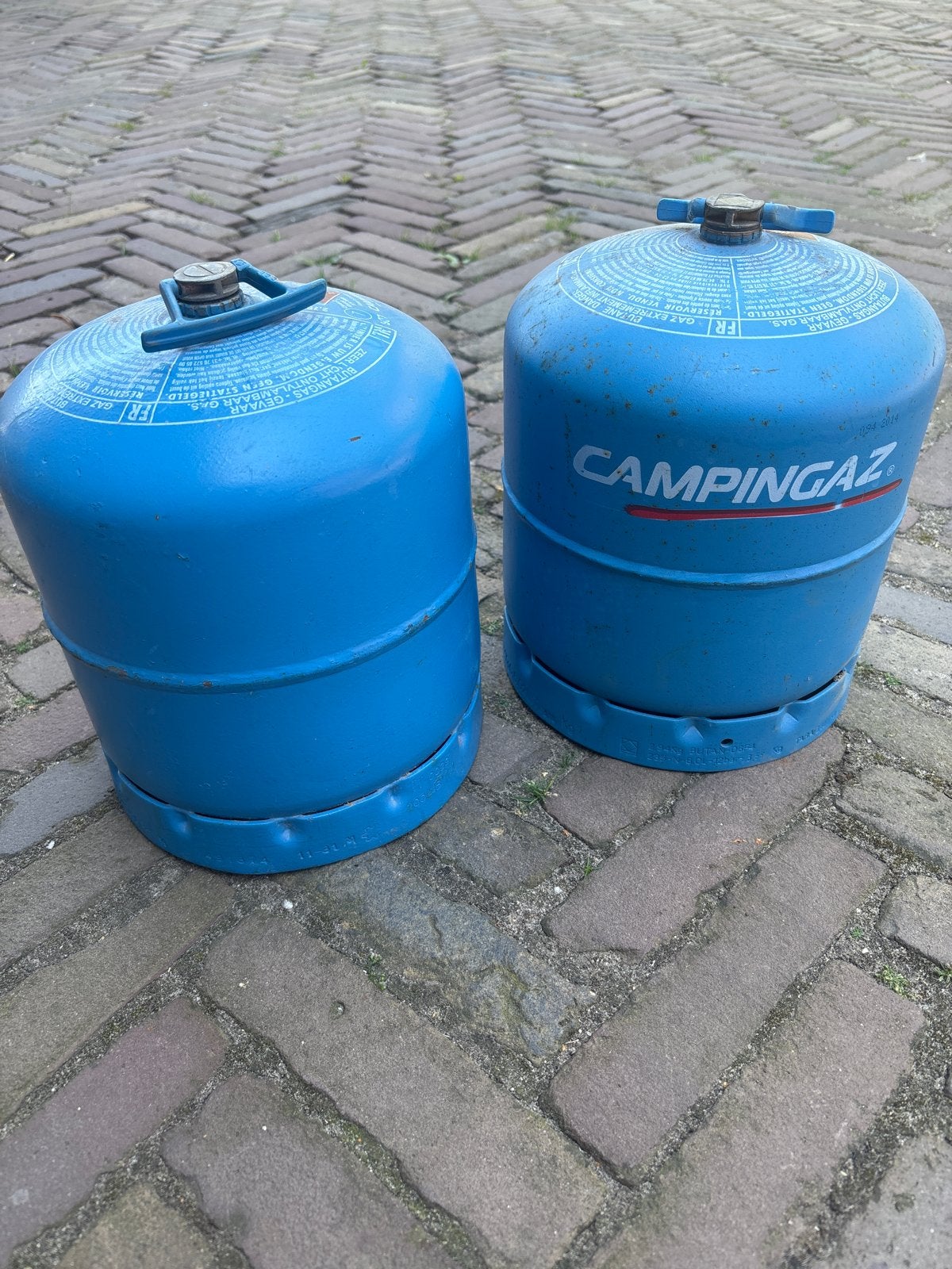 2x Lege Campingaz gasflessen (907), Caravans en Kamperen, Kampeeraccessoires, Ophalen of Verzenden, Gebruikt
