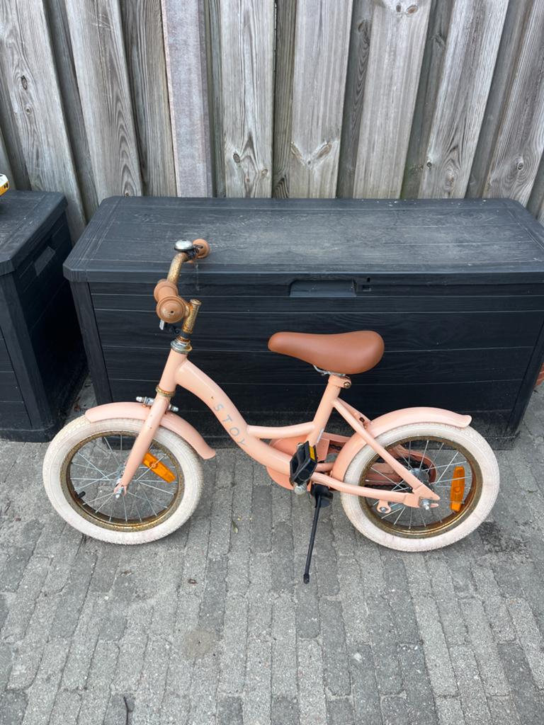 Stoy kinderfiets, Ophalen, Gebruikt, Terugtraprem, Minder dan 16 inch