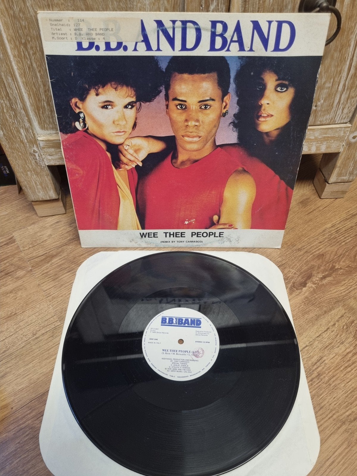 12"B.B. And Band* ‎– Wee Thee People, Cd's en Dvd's, Vinyl | Dance en House, Ophalen of Verzenden, Zo goed als nieuw, Overige formaten