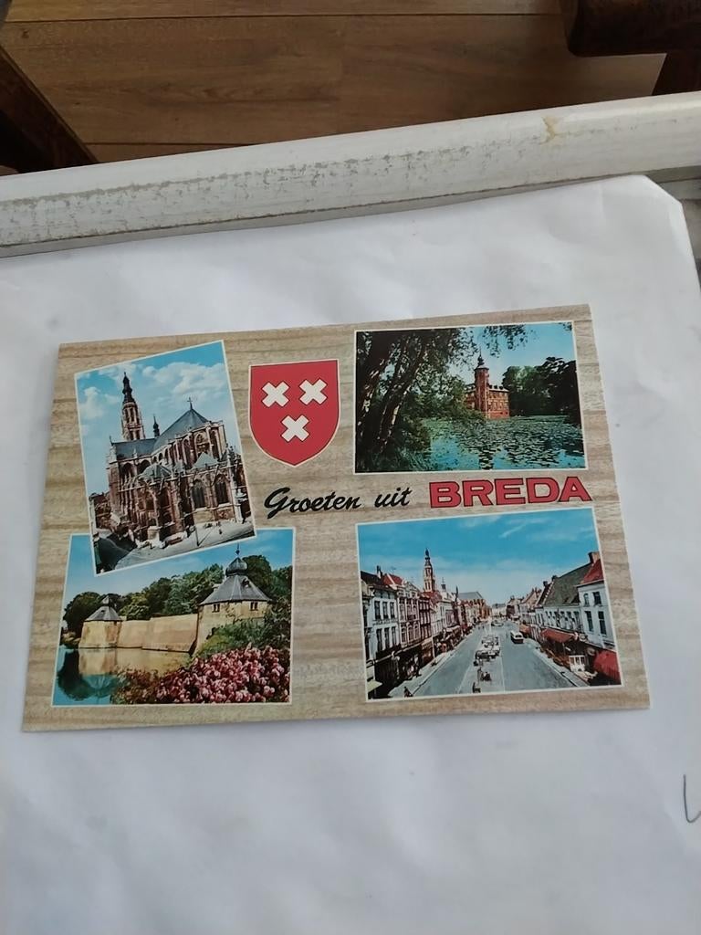 GROETEN UIT BREDA. 4 afbeeldingen, Ophalen of Verzenden, Noord-Brabant