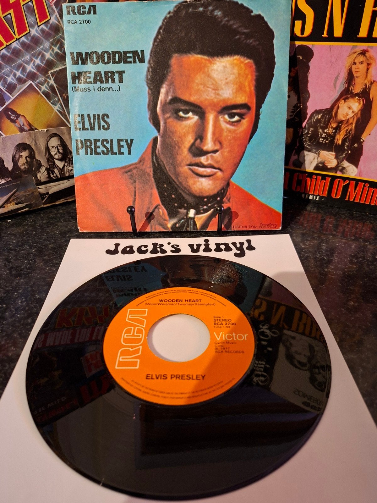 Elvis Presley - Wooden Heart (Muss i denn...) Vinyl 1977, Rock, 7 inch, Ophalen of Verzenden, Overige typen