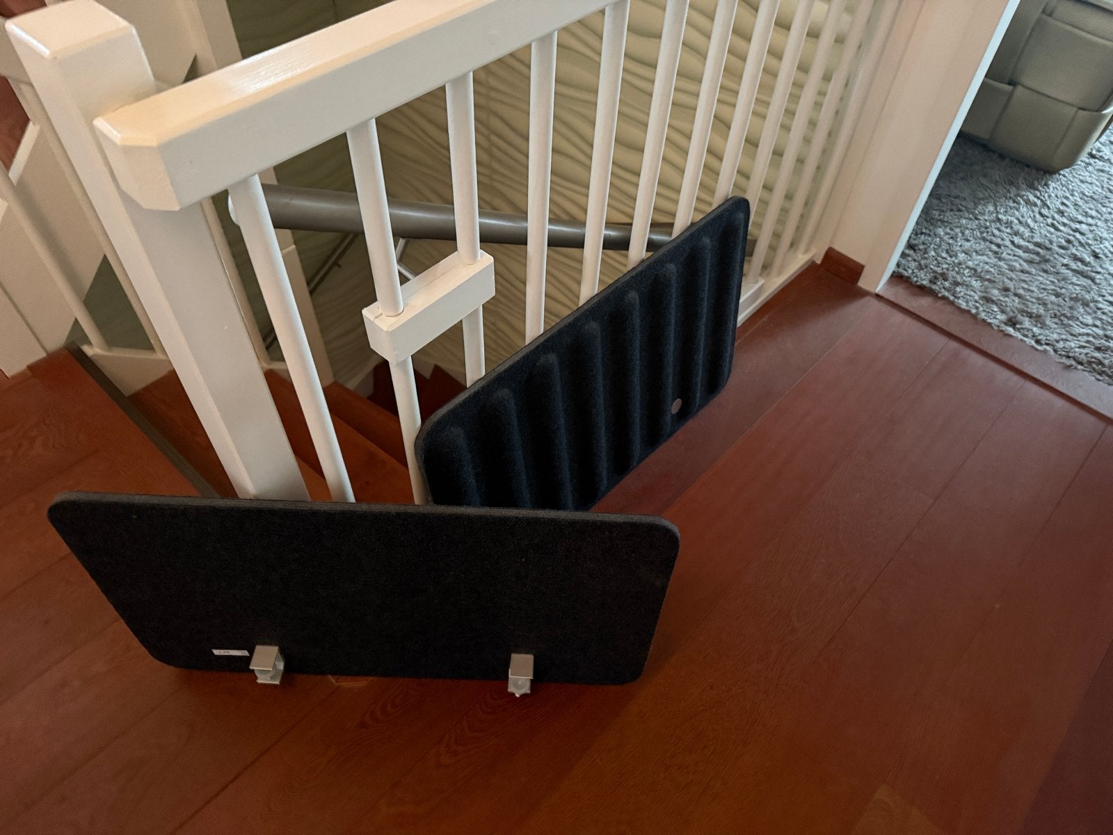 2x IKEA geluidsscherm voor bureau, Ophalen, Gebruikt