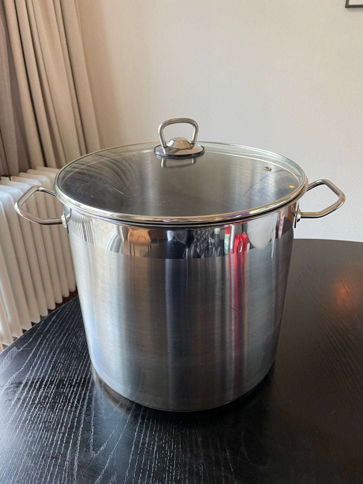 Grote RVS Kookpan met Deksel - 20 Liter, Ophalen, Gebruikt, Met deksel, Rvs