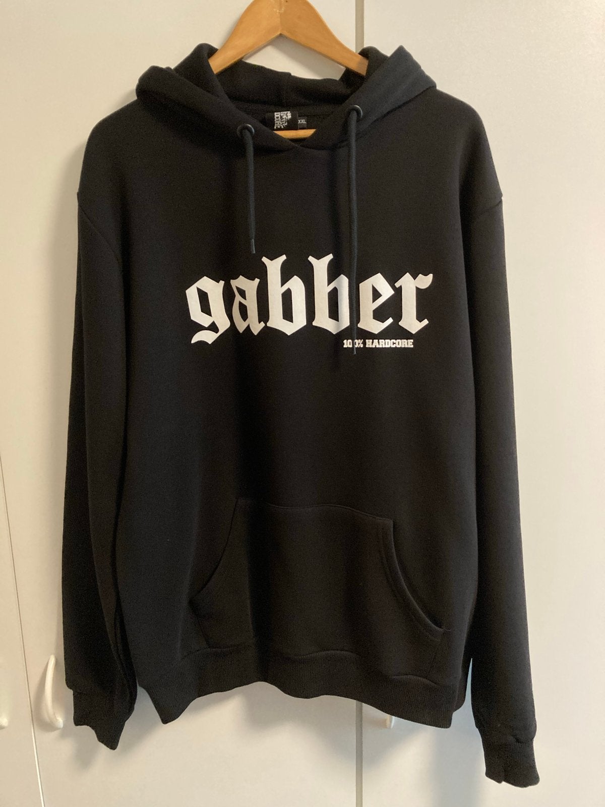 Hardcore Gabber Hoodie Zwart Maat 2XL Nieuw, Verzenden, Nieuw