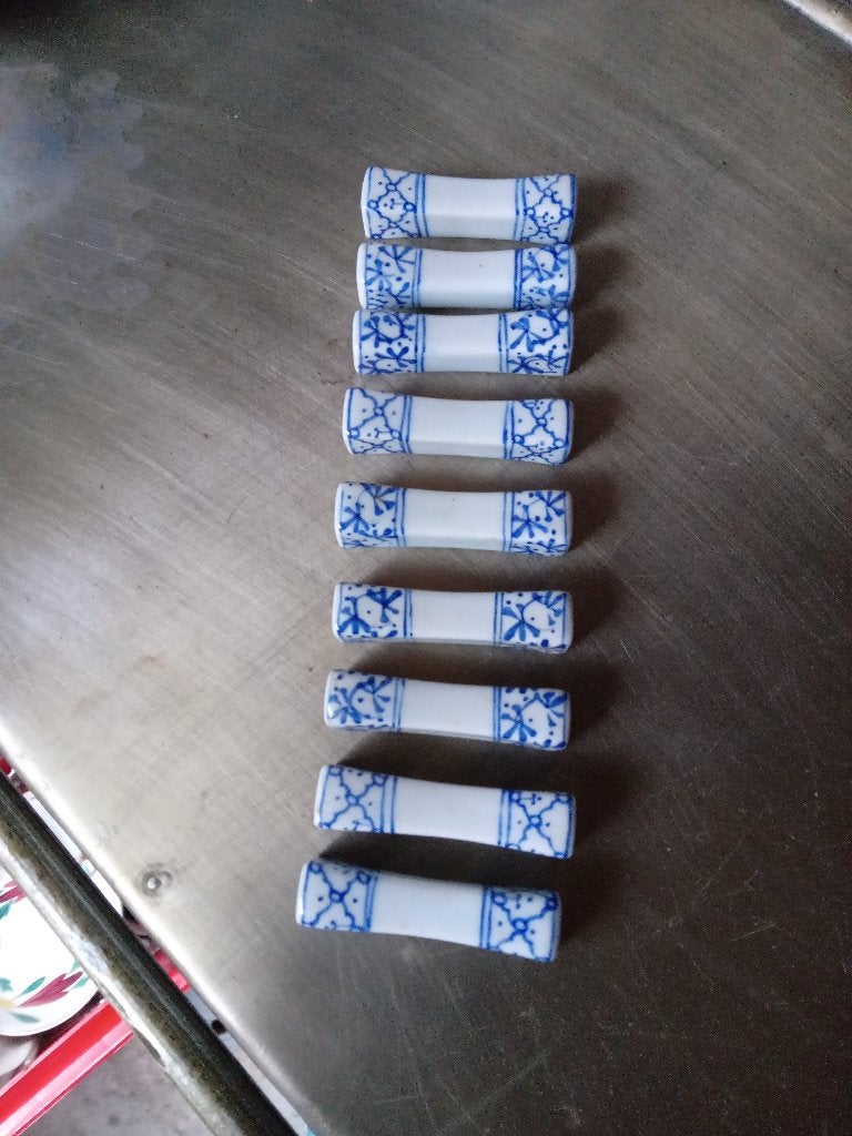Prachtige set van 10 antieke messenleggers, Antiek en Kunst, Ophalen of Verzenden