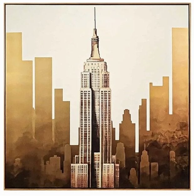 Richmond Interiors schilderij wall art empire gold, Ophalen, Zo goed als nieuw, Schilderij