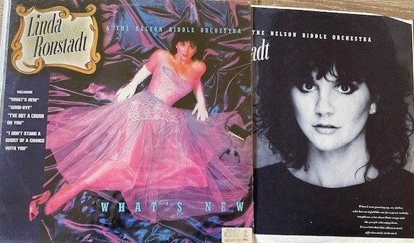 Linda Ronstadt	Canciones de mi padre/For sentimental reasons, Ophalen of Verzenden, Zo goed als nieuw, LP