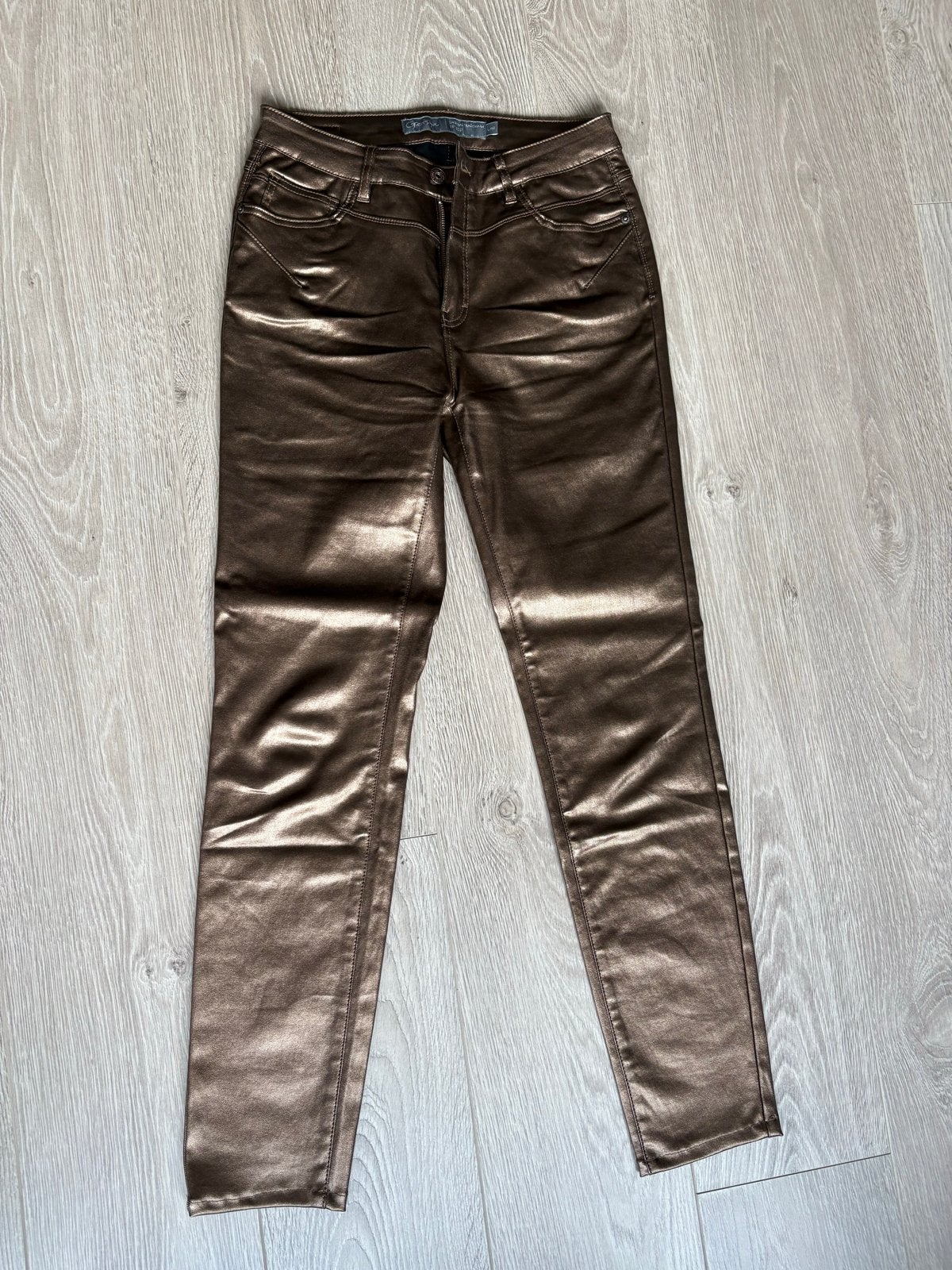 Geisha Goudkleurige Wax Broek Maat 40, Ophalen of Verzenden, Gedragen, Maat 38/40 (M), Goud