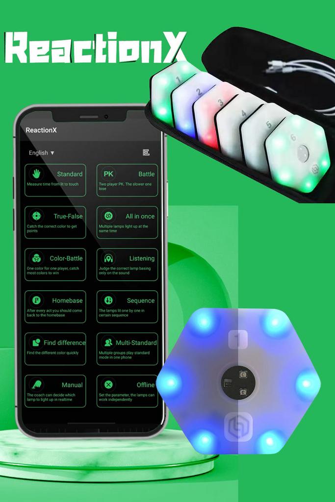 Reaction X Pro Training Lights–Set van 6 |Case & Accessoires, Ophalen of Verzenden, Nieuw, Benen