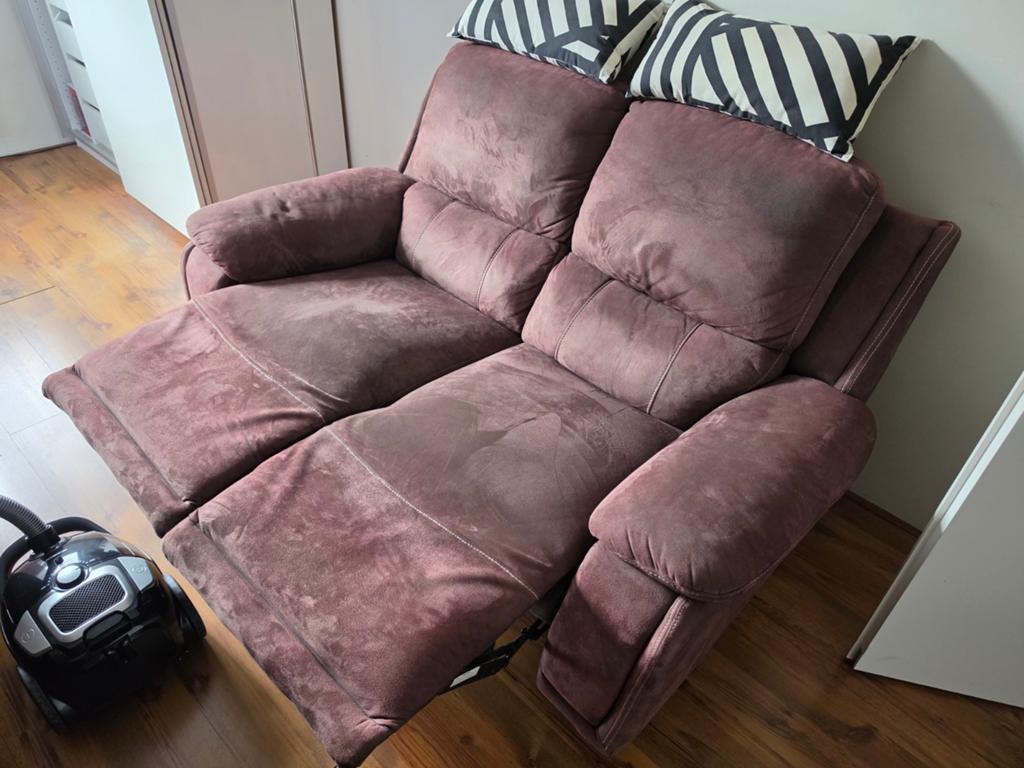2-zitsbank met uitklapbare voetensteun, Huis en Inrichting, Banken | Bankstellen, Ophalen, Modern, Comfortabel, Gebruikt, 150 tot 200 cm