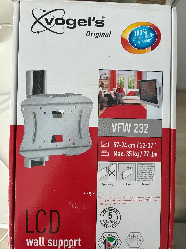 Vogel VFW232 LCD-wandsteun LCD/TFT-schermen tot 32″, Ophalen, Nieuw