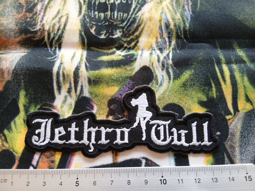 Jethro Tull leuke  nieuwe shaped logo patch j70, Ophalen of Verzenden, Nieuw, Kleding