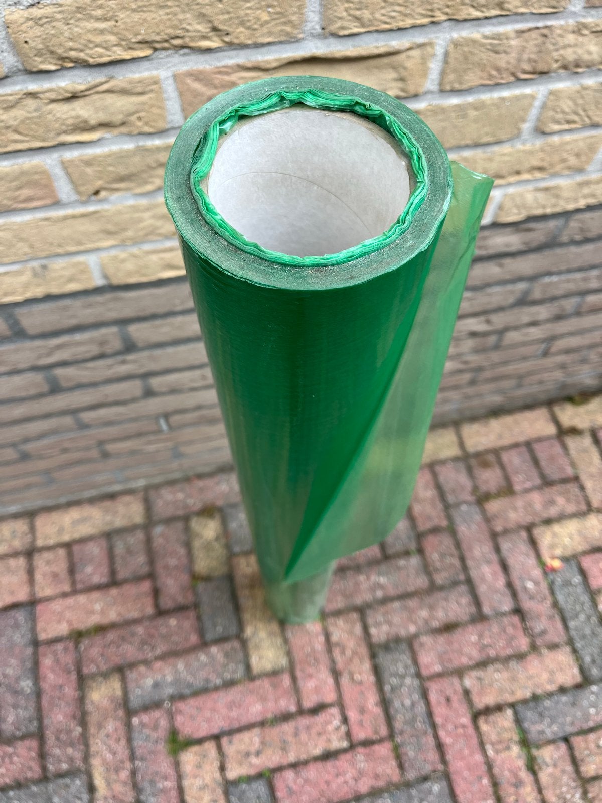 Groene folie op rol, 1 meter breed, Ophalen of Verzenden, Zo goed als nieuw, 15 m² of meer, Folie