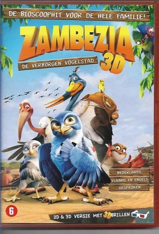 Zambezia 3D De verborgen vogelstad, Tekenfilm, Verzenden, Zo goed als nieuw, Alle leeftijden