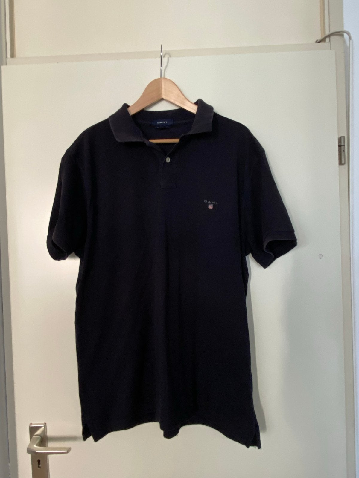 Gant Regular Fit Polo Shirt - Maat XL, Ophalen of Verzenden, Gedragen, Maat 56/58 (XL), Zwart