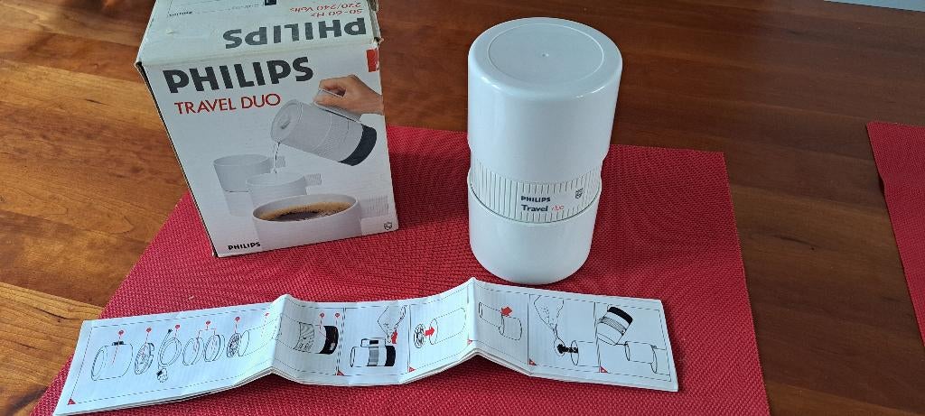 Philips travel duo. Reis koffiezetter voor 2 personen., Ophalen of Verzenden, Zo goed als nieuw
