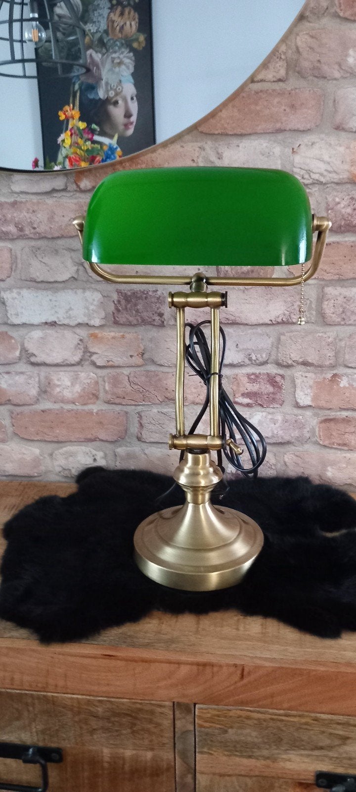 Engelse Bankiers/Notarislamp met Lampenkap♥️NIEUW♥️, 1446dt, Nieuw, Ophalen of Verzenden, 36 cm