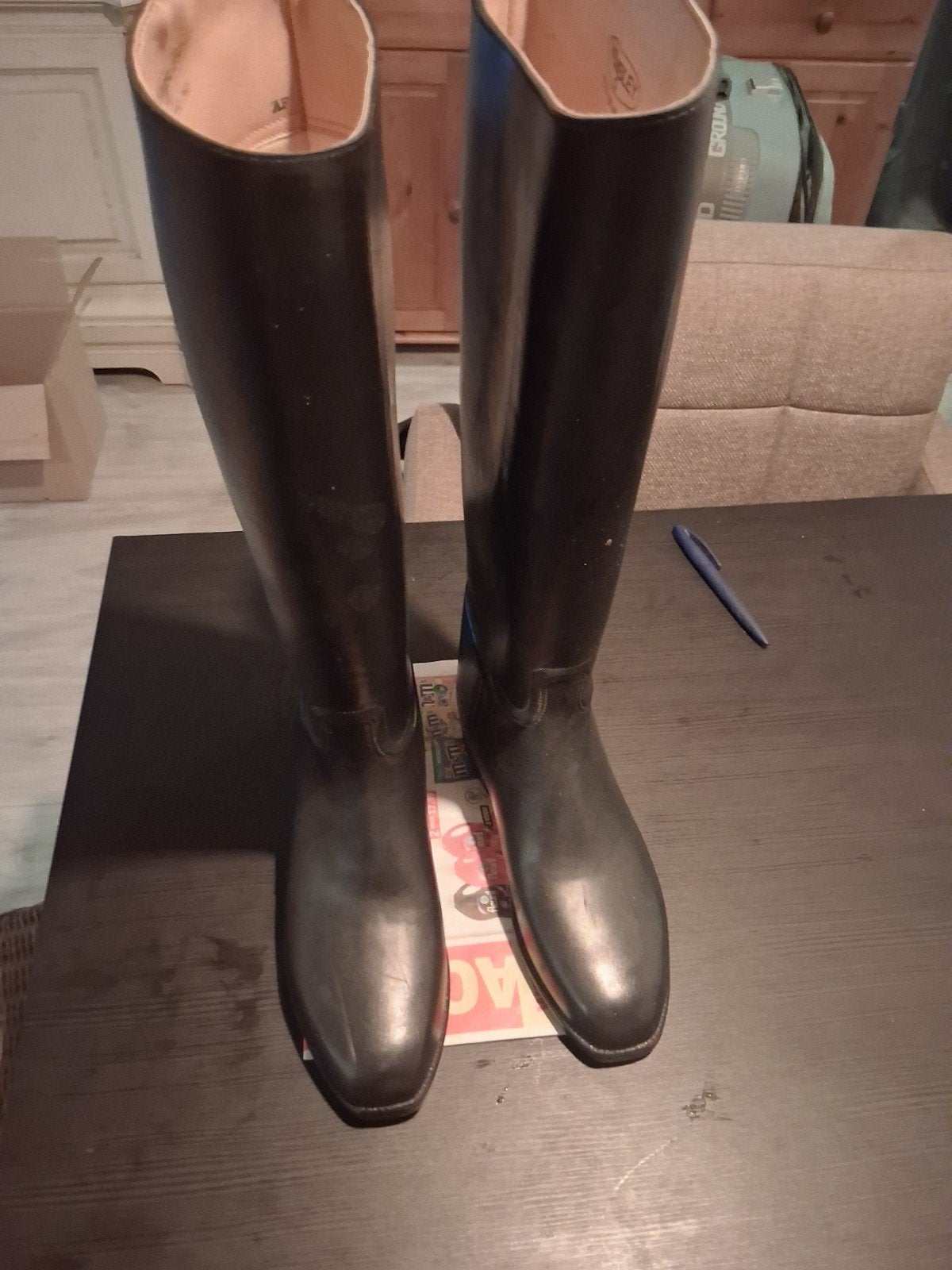 leren rijlaarzen, Dieren en Toebehoren, Ophalen of Verzenden, Zo goed als nieuw, Dressuur, Schoeisel