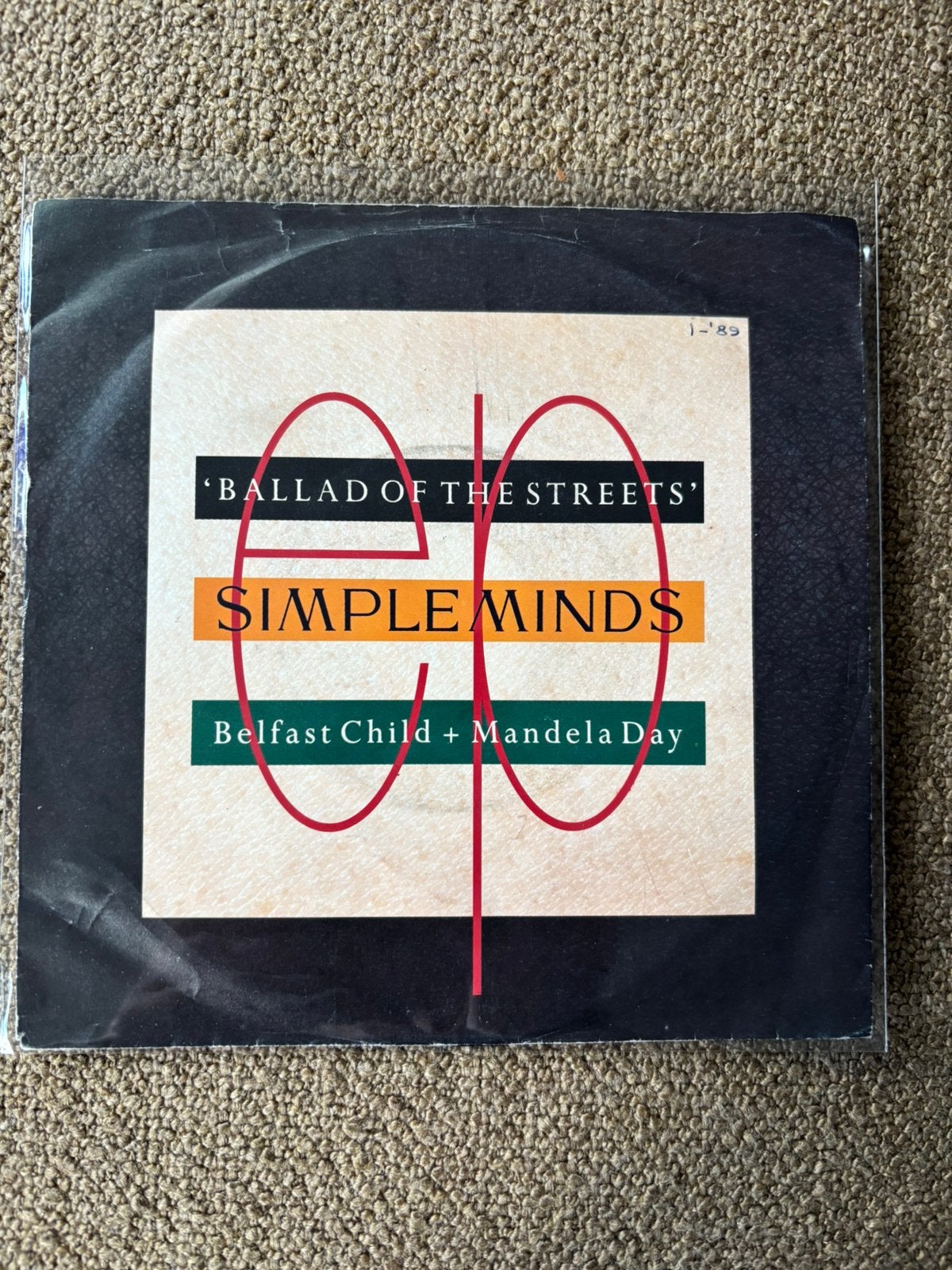 Simple Minds - Belfast Child / Mandelay Day, Cd's en Dvd's, Vinyl Singles, Ophalen of Verzenden, Zo goed als nieuw, Pop
