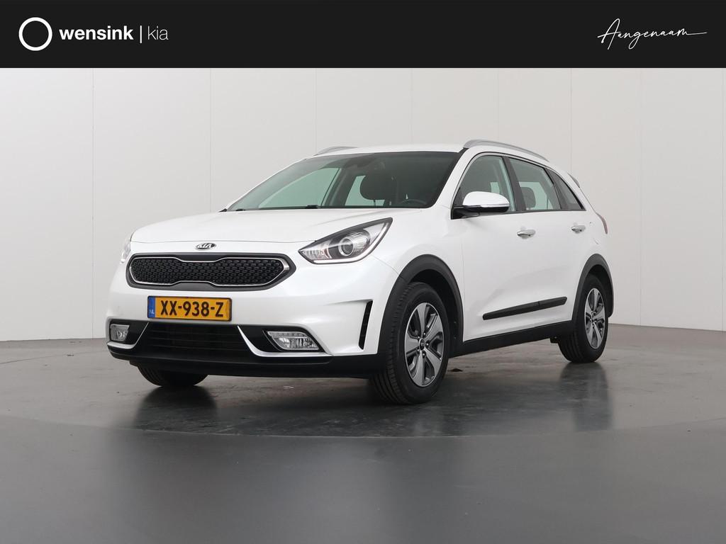 Kia Niro 1.6 GDi Hybrid DynamicLine | Navigatiesysteem | Par, Auto's, Kia, Gebruikt, Euro 6, 2 kWh, Leder en Stof
