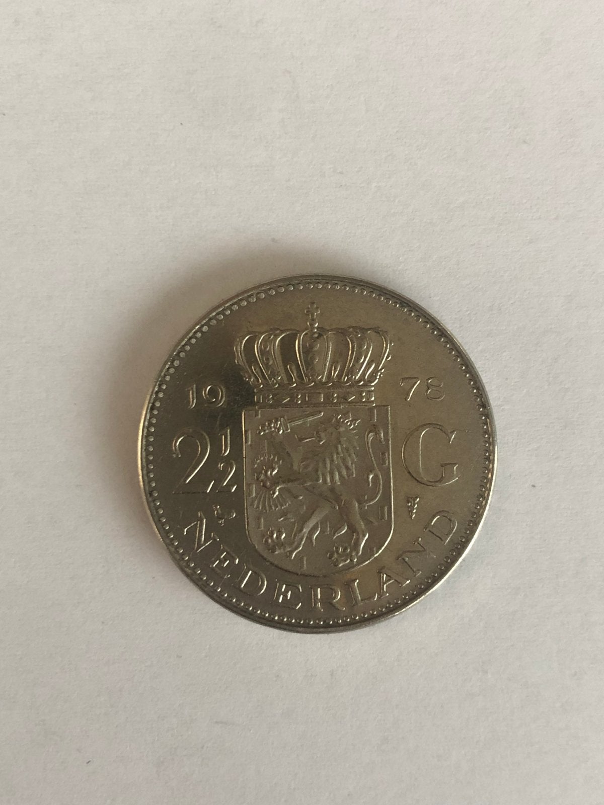 2½ Gulden Koningin Juliana 1978, Ophalen of Verzenden, Koningin Juliana, 2½ gulden, Losse munt