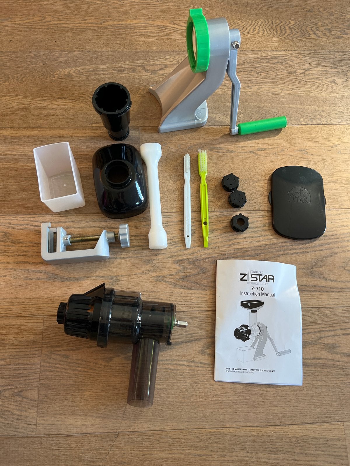 Tribest Z-Star Handmatige Slowjuicer Z-710 - Zo goed als nie, Ophalen of Verzenden, Zo goed als nieuw, Handmatig, Slowjuicer
