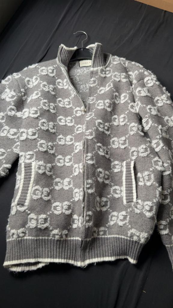Gucci zip up, Ophalen of Verzenden, Zo goed als nieuw, Maat 48/50 (M), Grijs