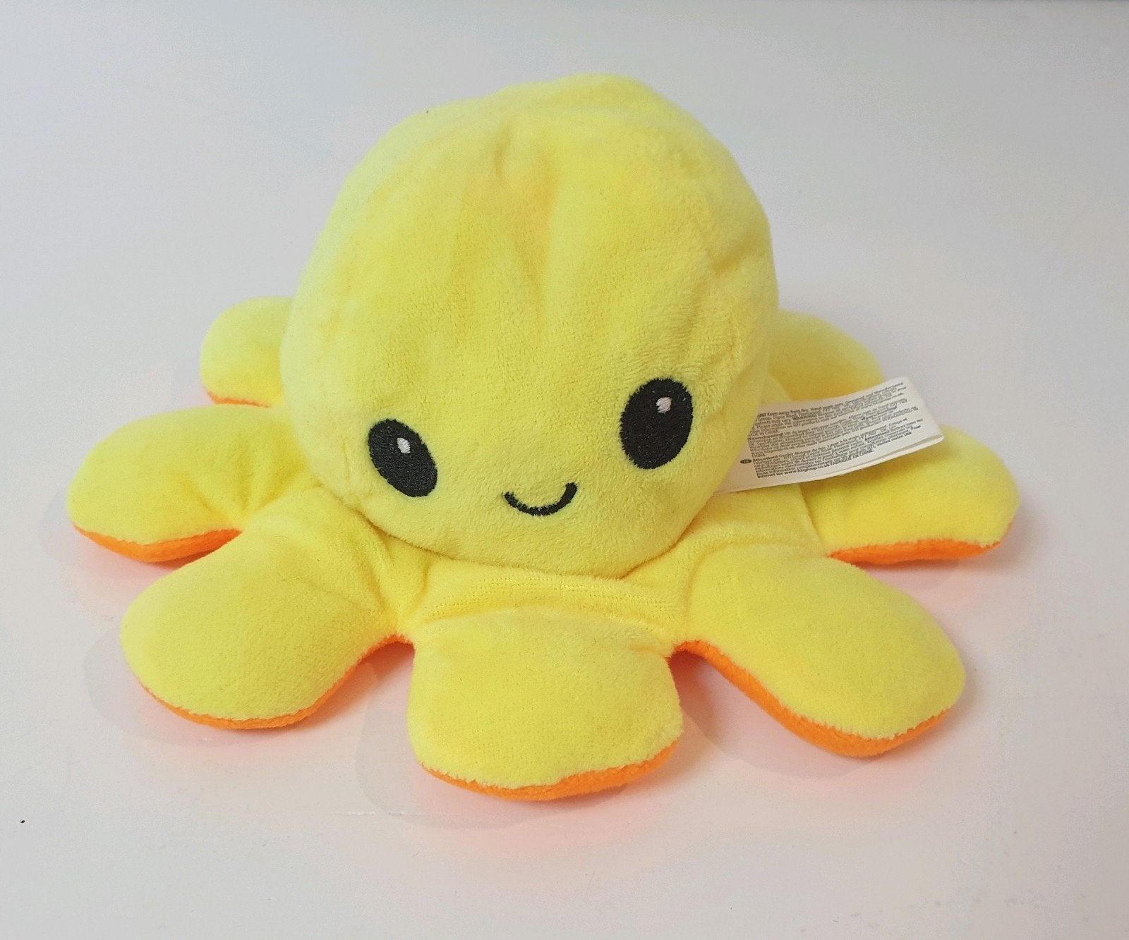 Mood Omkeerbare knuffel octopus geel/oranje, Kinderen en Baby's, Speelgoed | Knuffels en Pluche, Overige merken, Overige typen