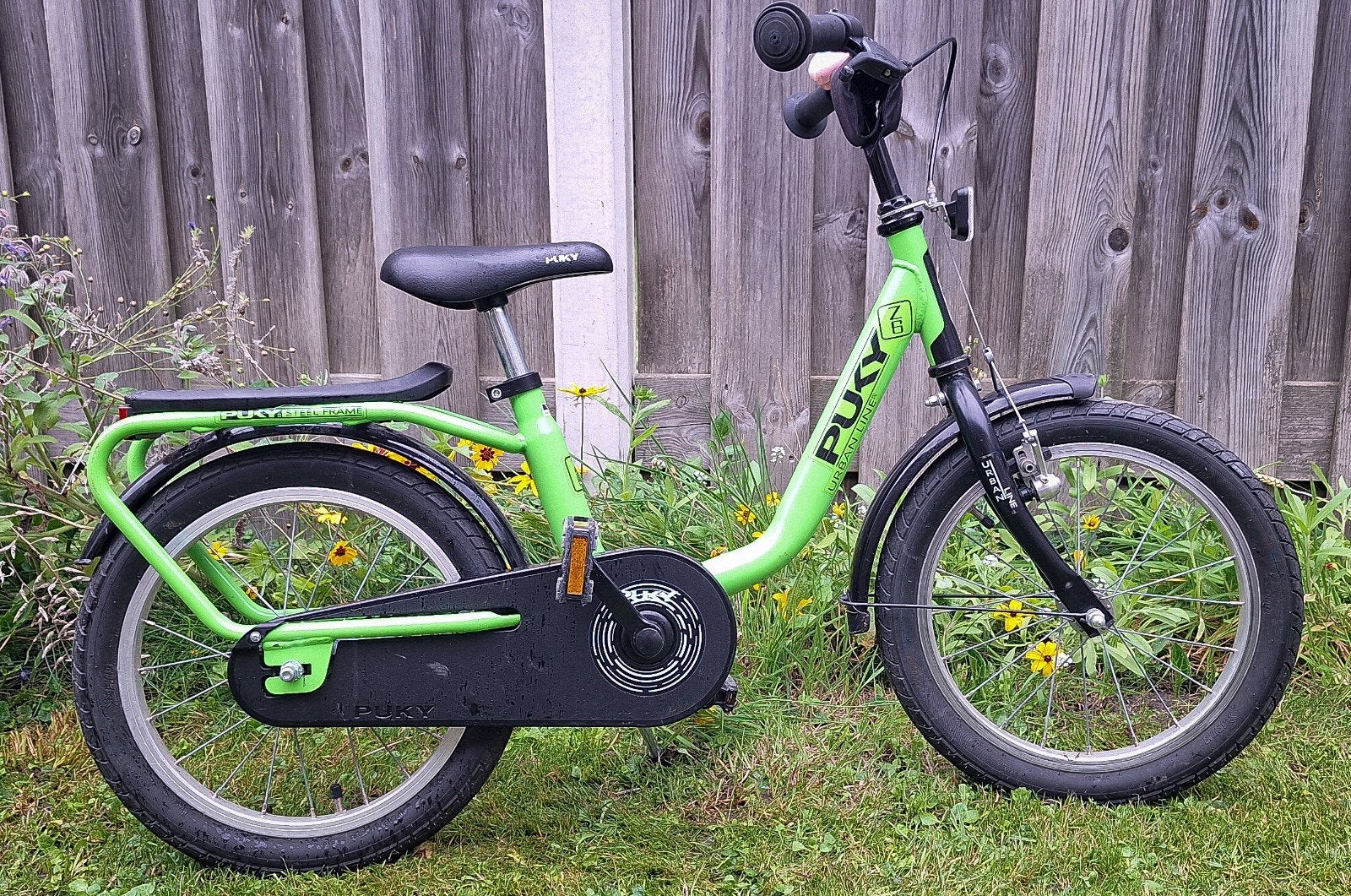 Puky kinderfiets Urbanity 16 inch - Groen, Ophalen, Velgrem, Puky, 16 tot 20 inch