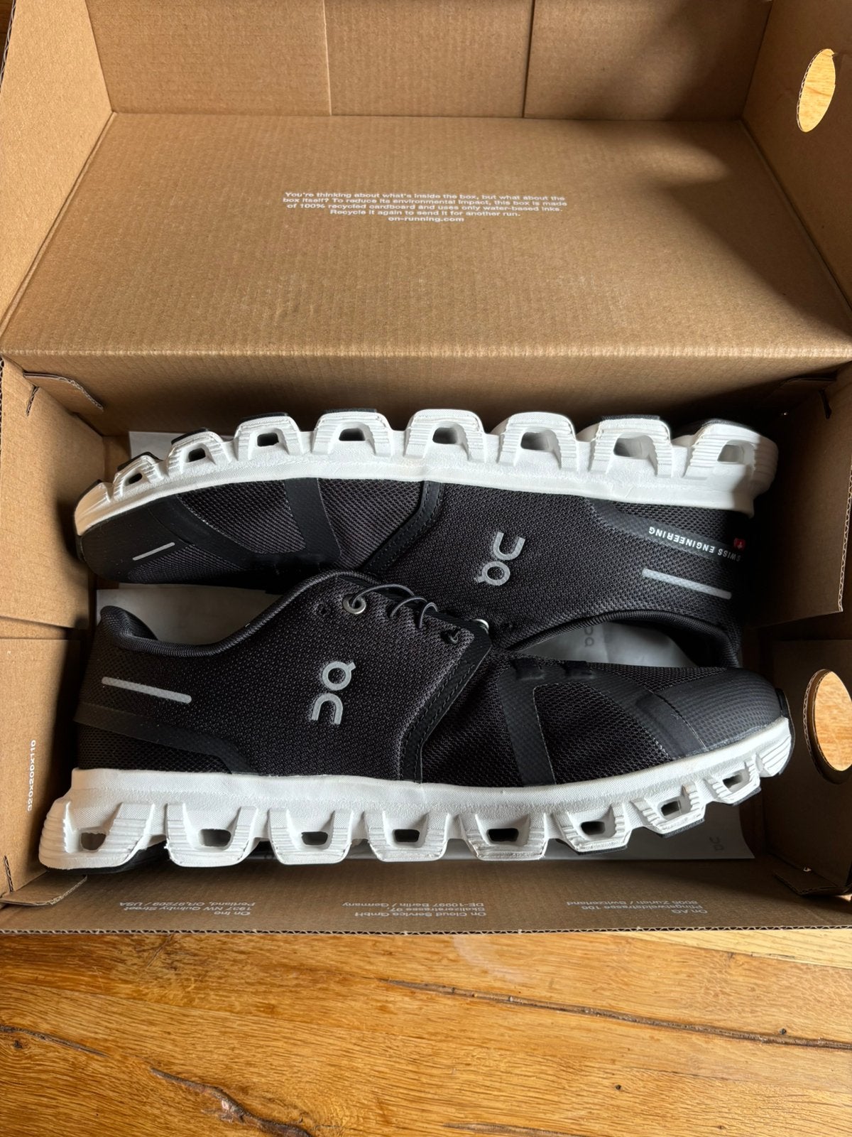 On cloud running schoenen maat 43, Kleding | Heren, Nieuw, Ophalen of Verzenden, Sportschoenen, Zwart