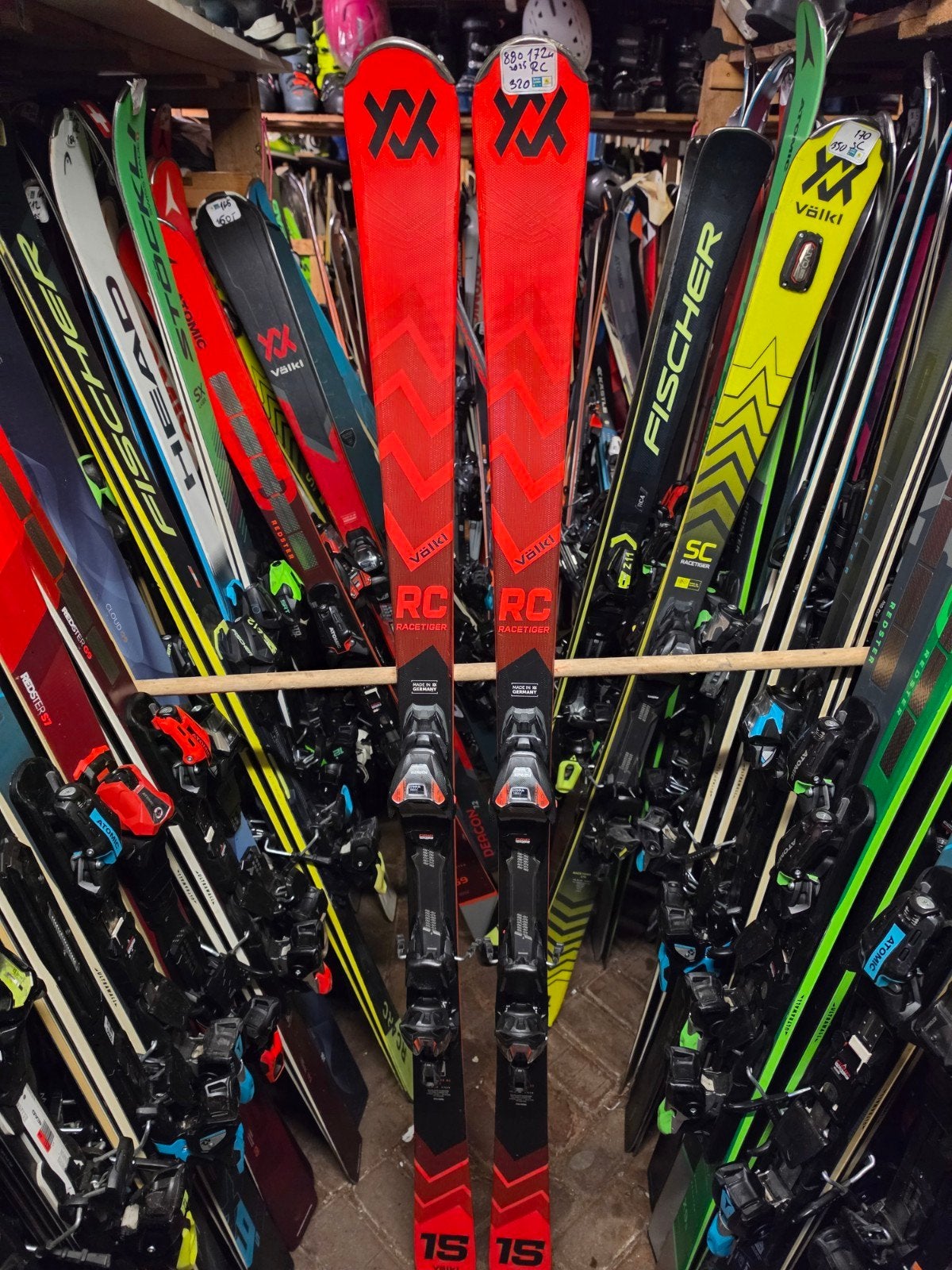 172cm VOLKL RACETIGER RC 880€ 2025 GEVORDERD TOP SKI, Overige merken, 160 tot 180 cm, Gebruikt, Q