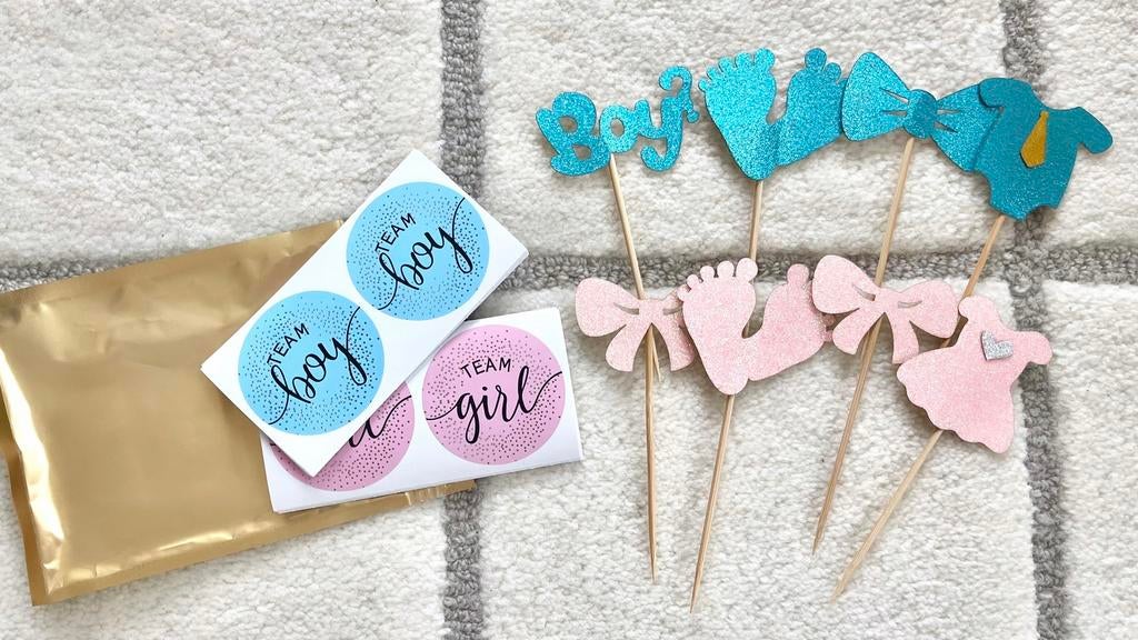 Team boy team girl gender reveal, Ophalen of Verzenden, Nieuw